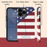 Diagonal American Flag Custom Name iPhone Case